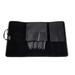 Trousse en cuir à fermeture lacet