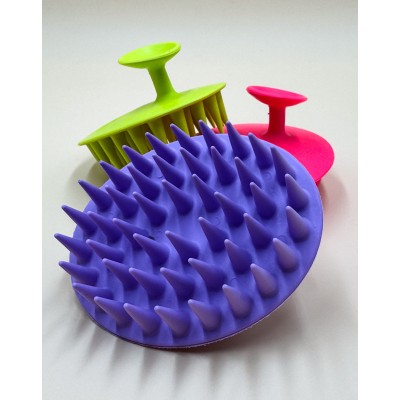 Brosse de massage en silicone – Stimule le cuir chevelu et optimise les soins capillaires